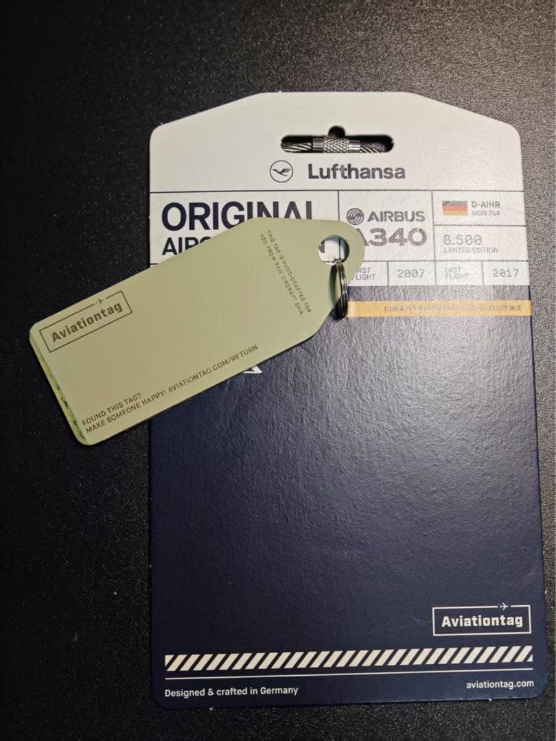 LH ルフトハンザ航空 Aviationtag A340-600
