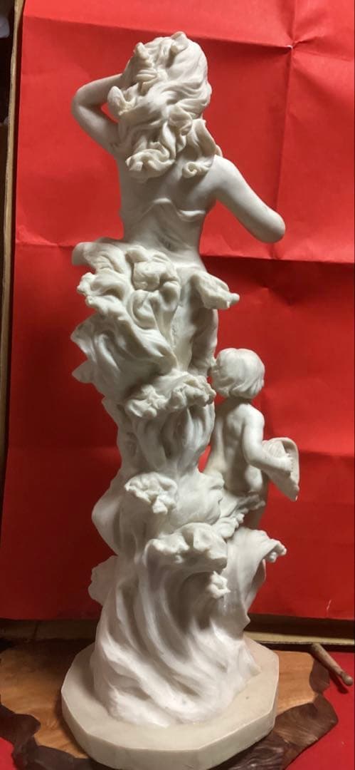 イタリア製 大理石調 樹脂製 ヴィーナス像 ５９㎝ ホワイト