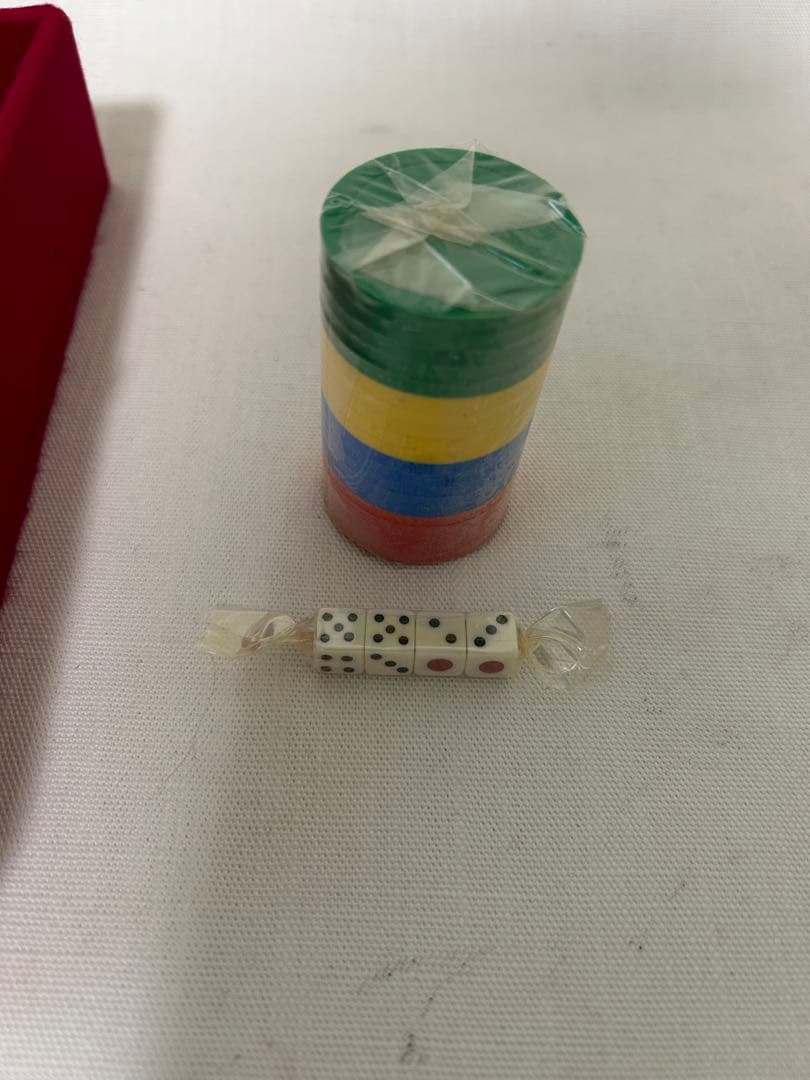 緑0813 任天堂 役満 特重 麻雀牌 昭和レトロ ケー付き　未使用品 未開封品