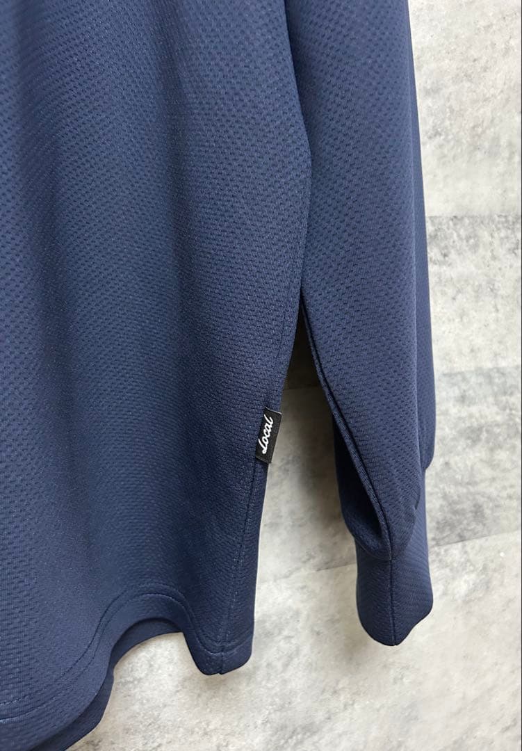 新品　タグ付　ローカルゴルフ　長袖ポロシャツ　ビックプリント M/L ネイビー