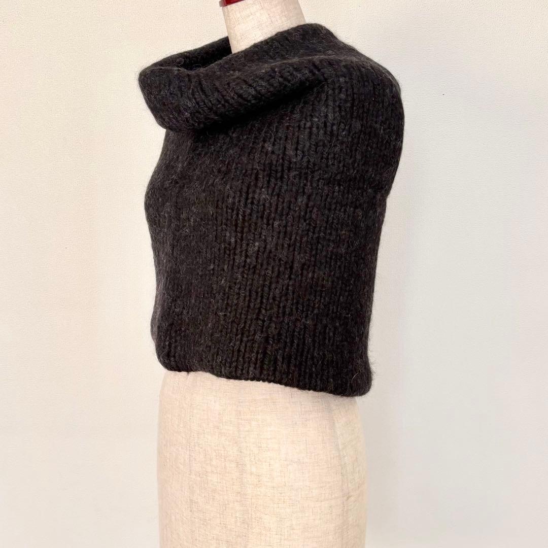 ANN DEMEULEMEESTER アンドゥムルメステール リブニットスヌード