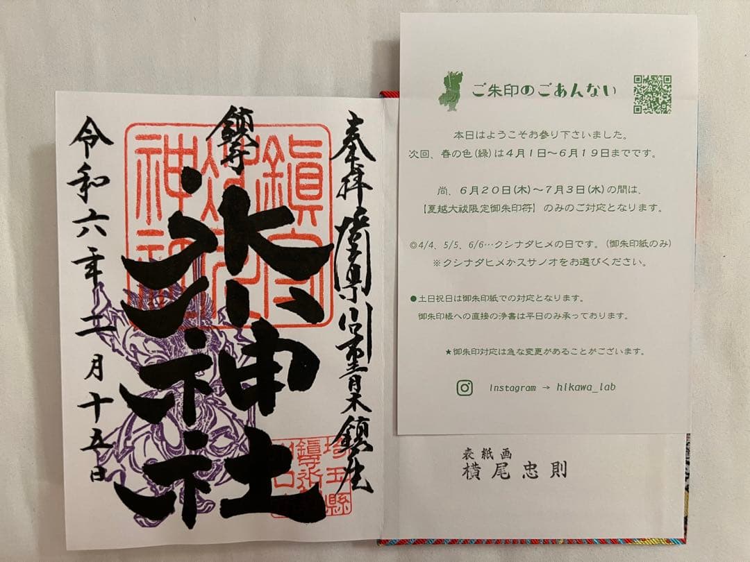 限定 レア 埼玉県 川口 鎮守氷川神社 御朱印帳 横尾忠則 デザイン