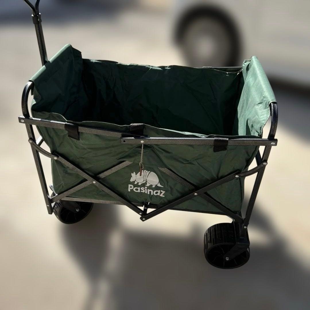 Pasinaz(パシナズ)キャリーカート 折り畳み ワイドタイヤ　キャンプ