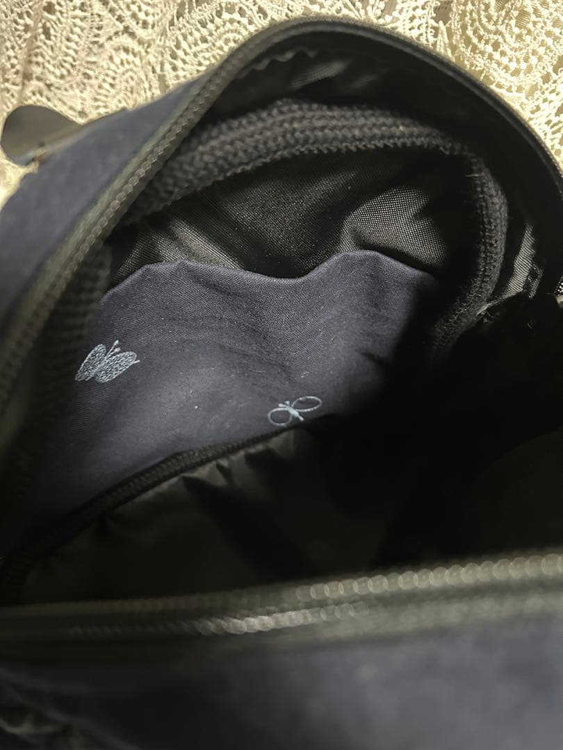 51227Aミナペルホネンハンドメイド　ブガッティラウンドバッグ