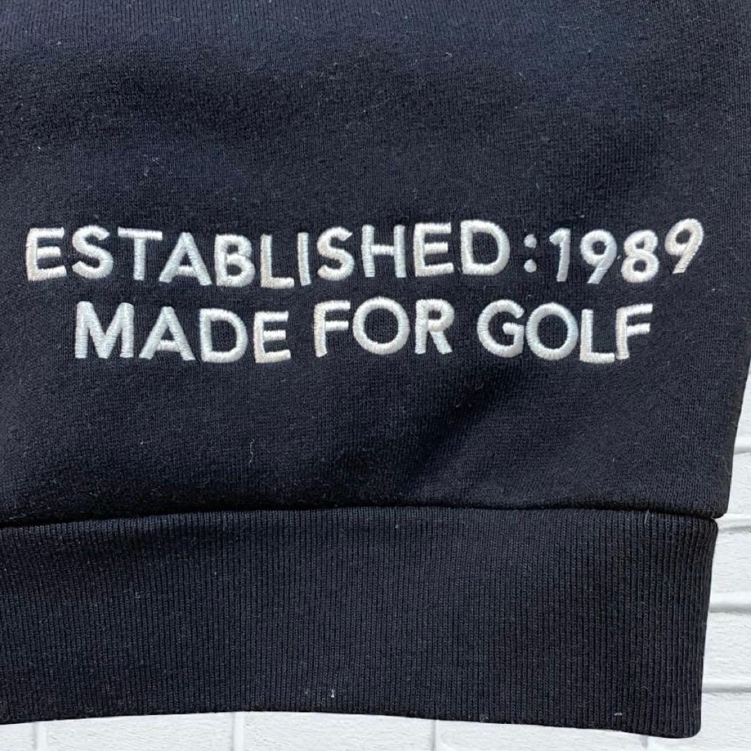 【美品】パーリーゲイツ　パーカー　ダブルジップ　刺繍　ロゴ　M