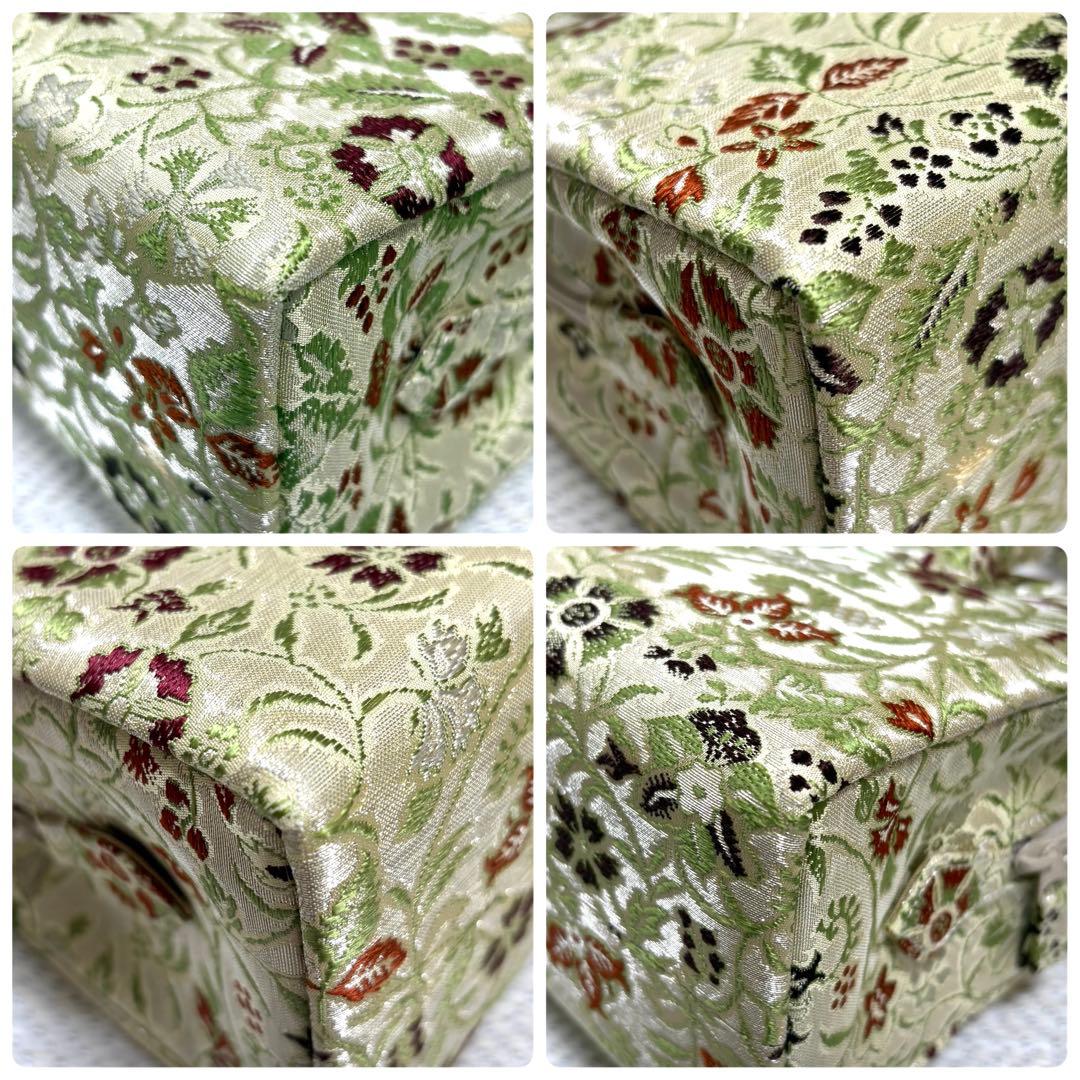 極美品 龍村織物 正絹 早雲寺文台裂 最高級 利休バッグ