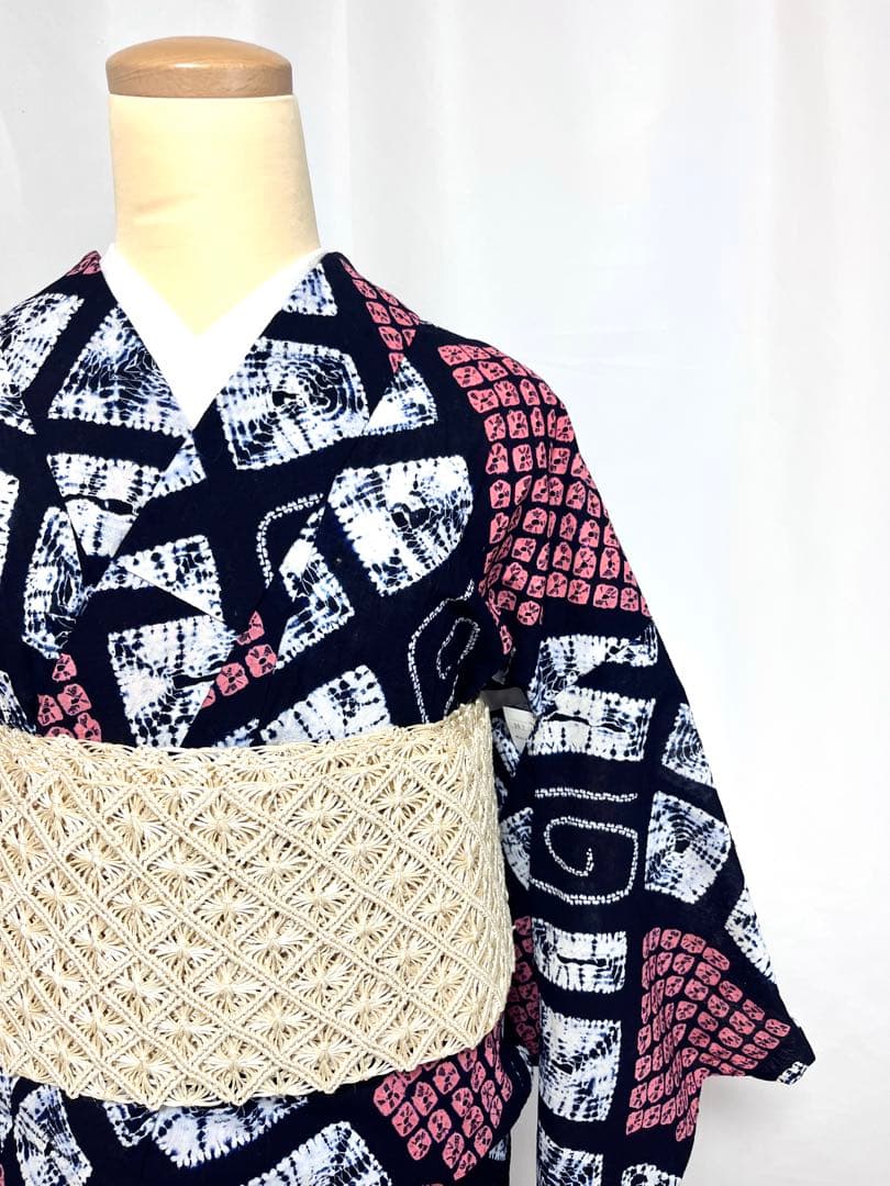 【美おり】浴衣 有松絞り 浴衣 モダン