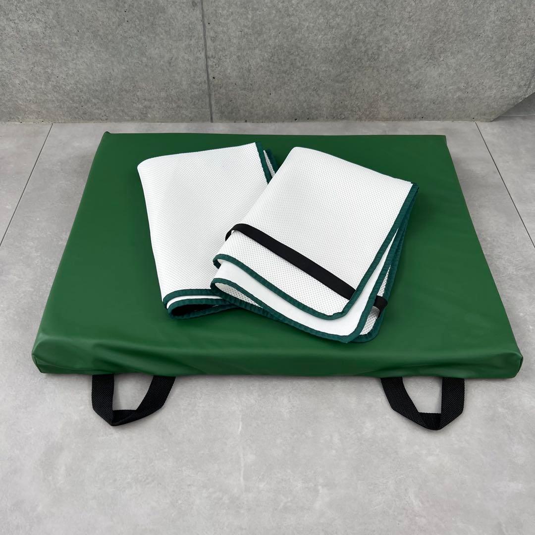 Mサイズ パッド2枚付き★ハナロロ ドッグケア防水マットレス床ずれ防止犬用ベッド