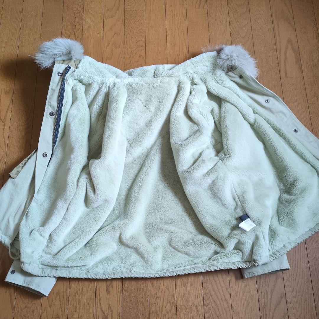 【美品】スコットクラブ ライトグリーン フード付きコート