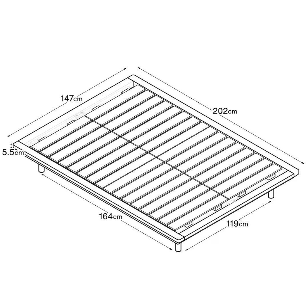 無印良品　ダブルベッド　フレーム