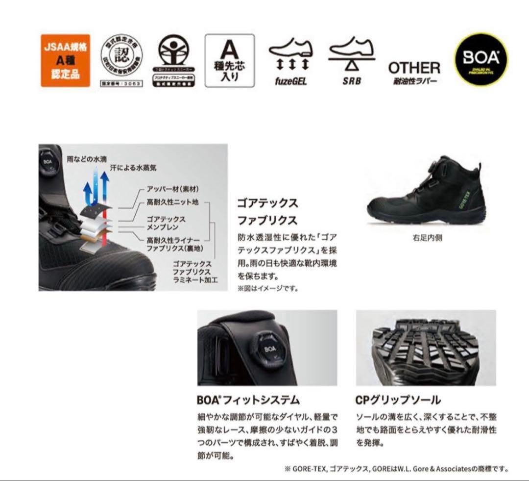 【新品未使用✨】アシックス ウィンジョブ ゴアテックス BOA 26cm