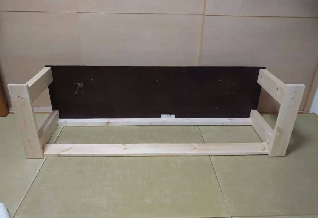 【其の26】中古テーブルを加工したパチスロ実機を置く台（２台用シンプルスタンド）