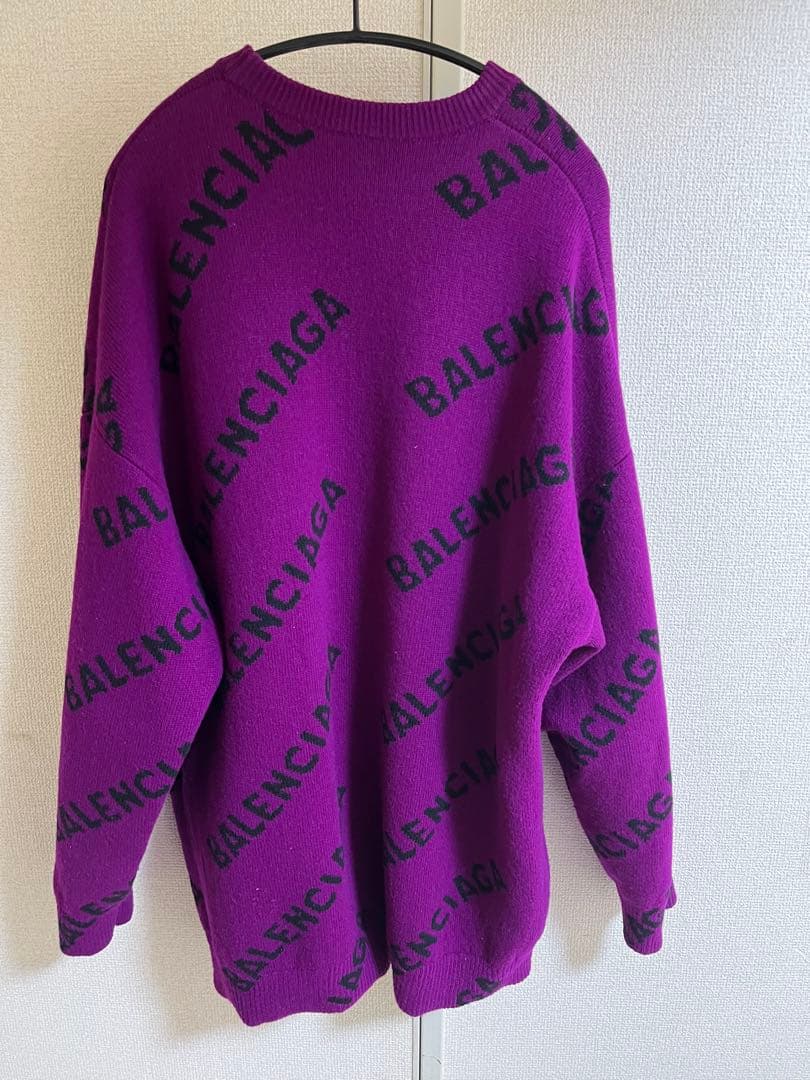 BALENCIAGA ユニセックス ニット セーター パープル
