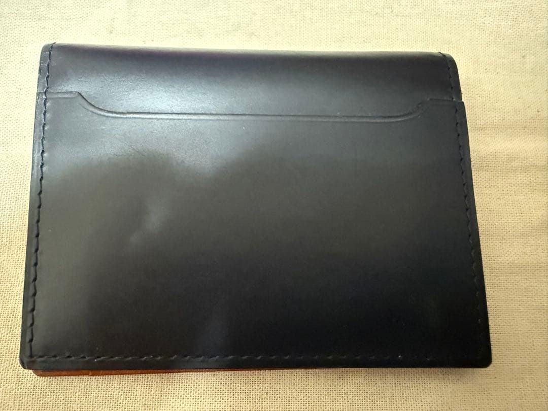 GANZO 濃紺（ネイビー）パスケース 定期入れ 定価22,000円