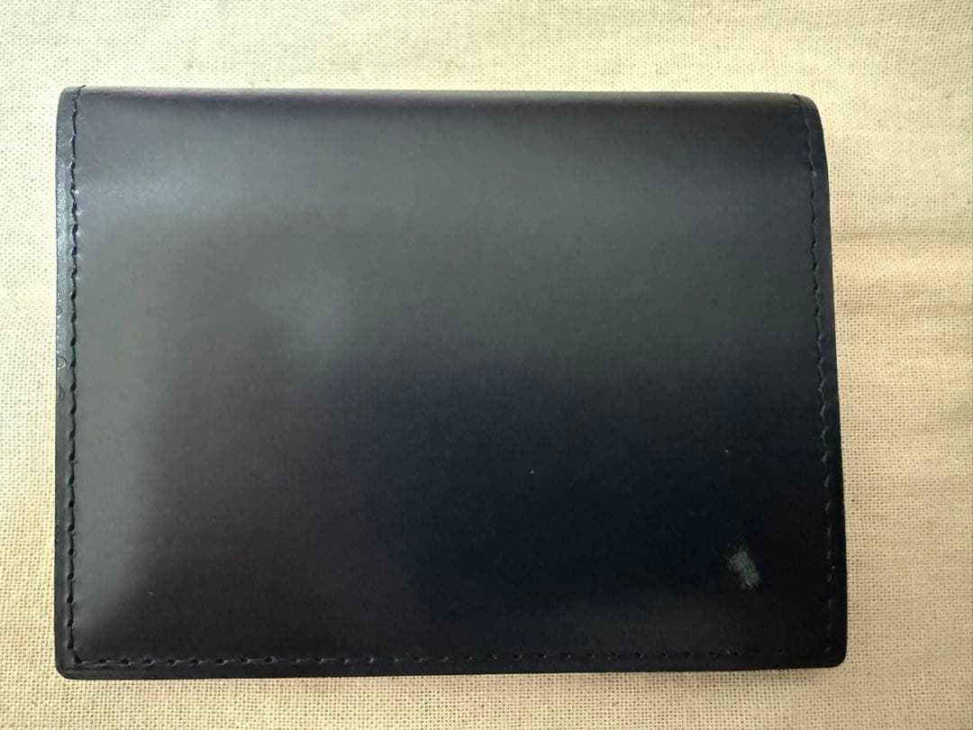 GANZO 濃紺（ネイビー）パスケース 定期入れ 定価22,000円