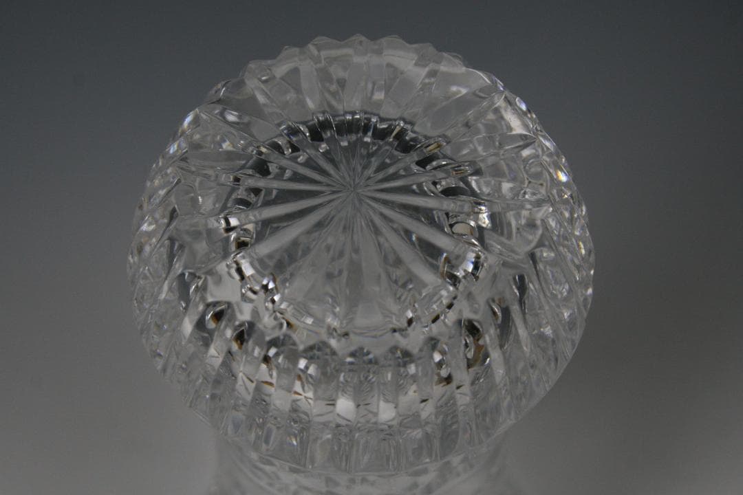 アイルランド　チローニ カットグラス　フラワーベース　ビンテージ