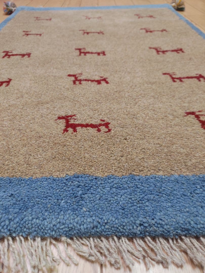 Summer SALE ペルシャ絨毯　ギャッベ　新品 85x57 cm