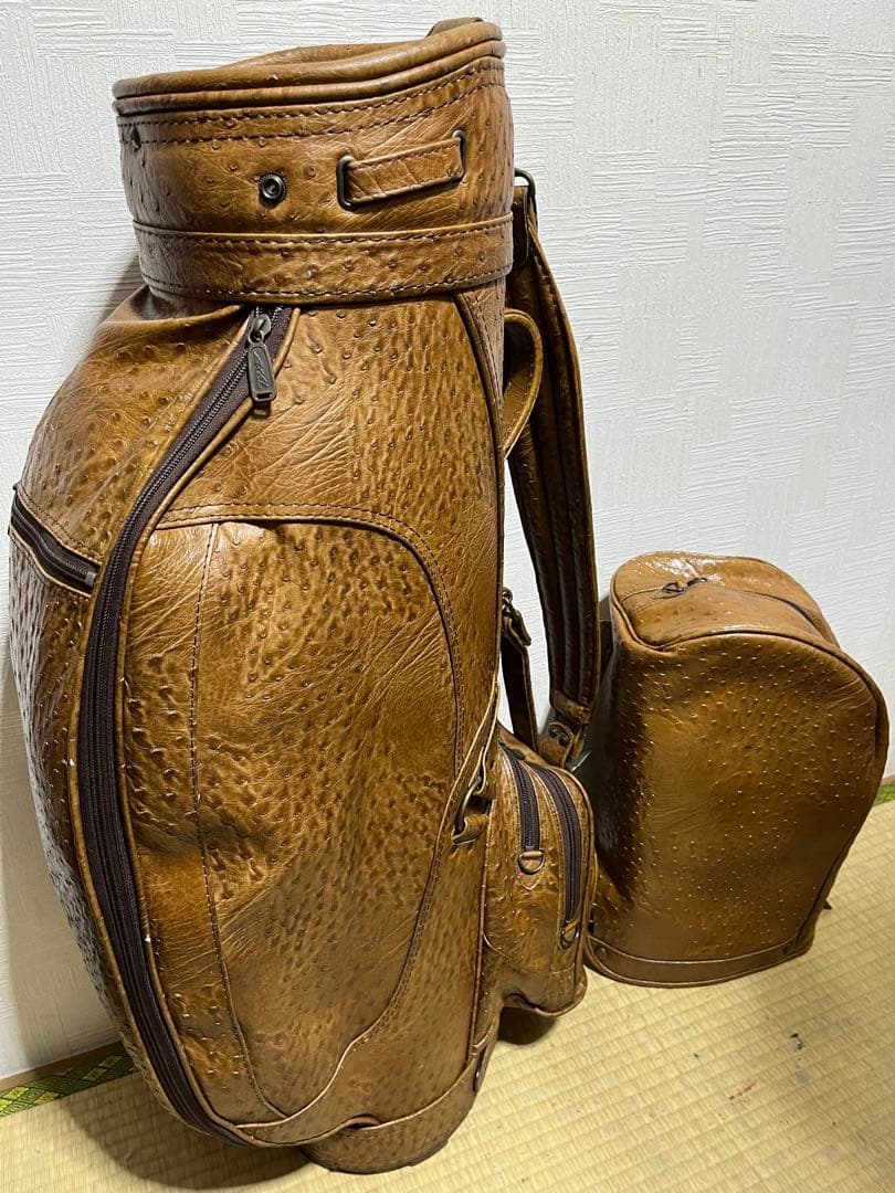 稀少品!　AXEL　アクセル　オストリッチ　キャディバッグーフード付属