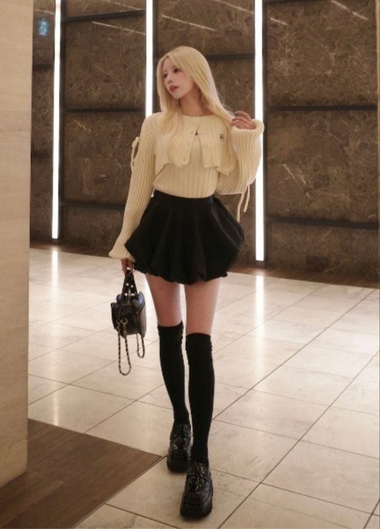 ♥️ダーリッチ ショルダーオープンアンサンブルニットトップス IVO♥️