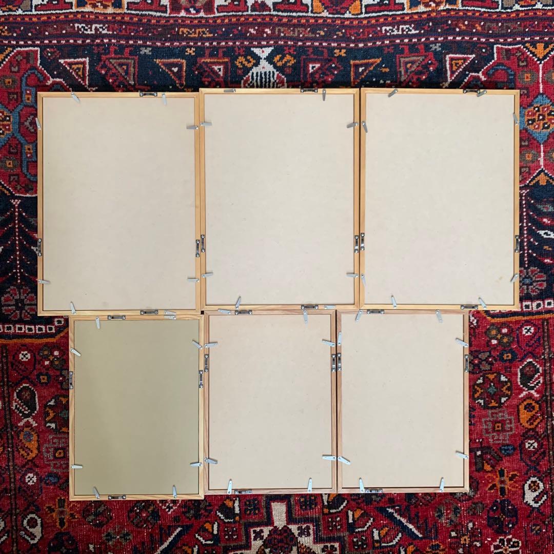 木製額縁 6枚セット A4 B4サイズ