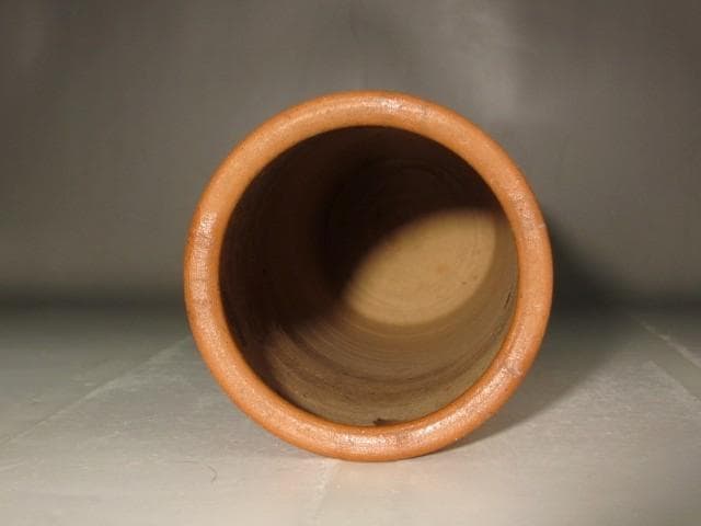 県重要無形文化財　松井興之　備前花入　存在感のある作品 s392