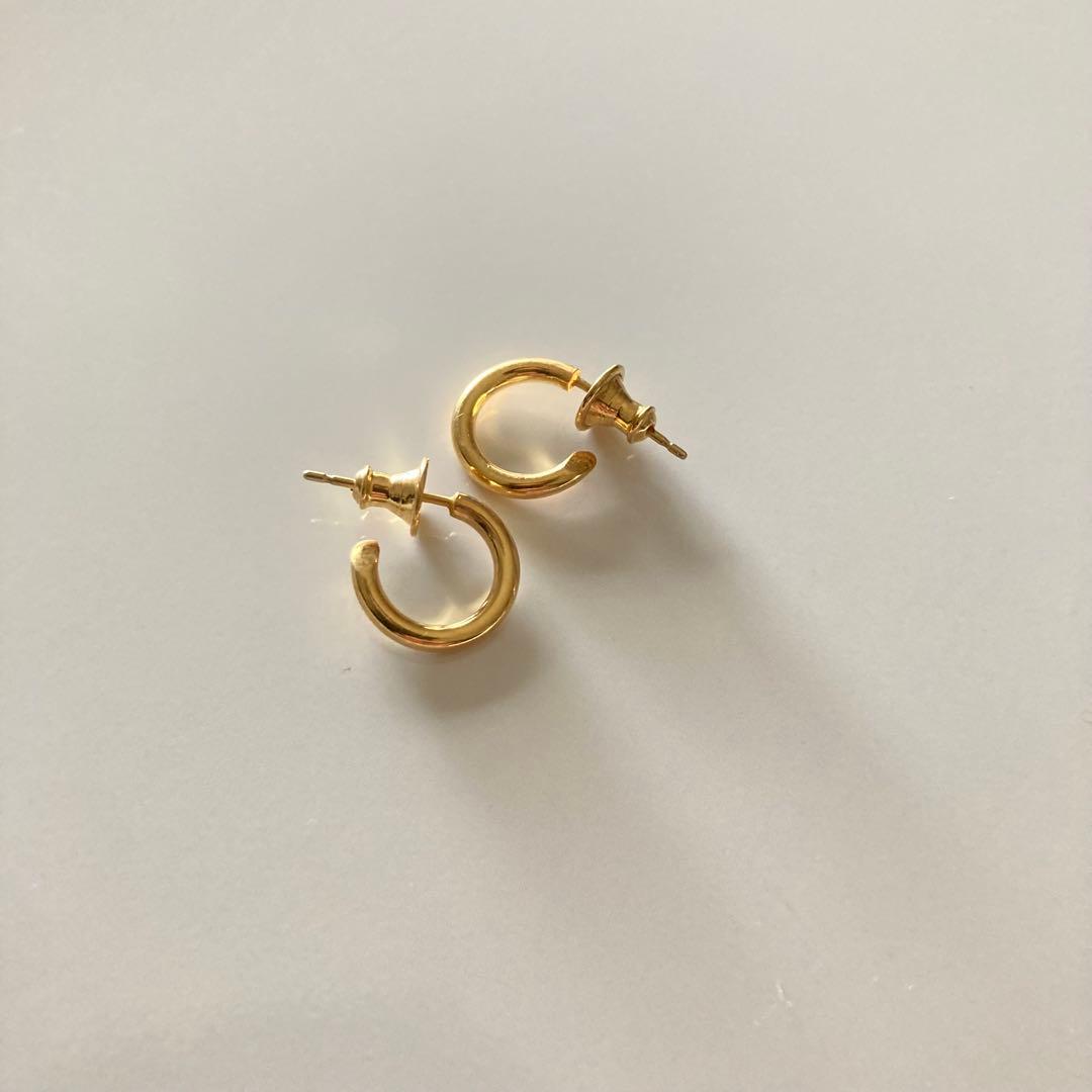 ゴールド　2.0×13mm 両身　ピアス　クロムハーツ　BWL シルバー925