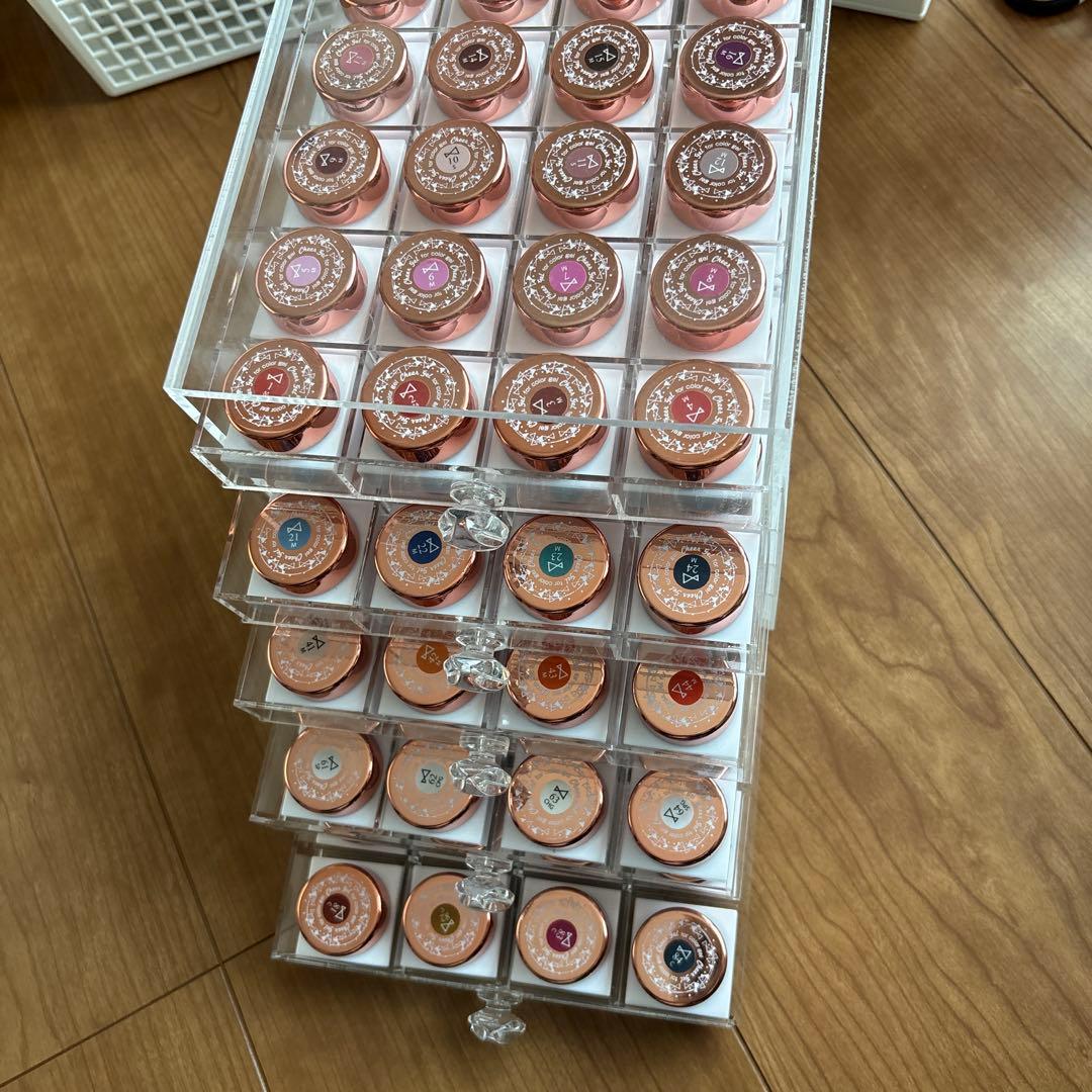 多色ジェルネイル100個セット スライドケース付き