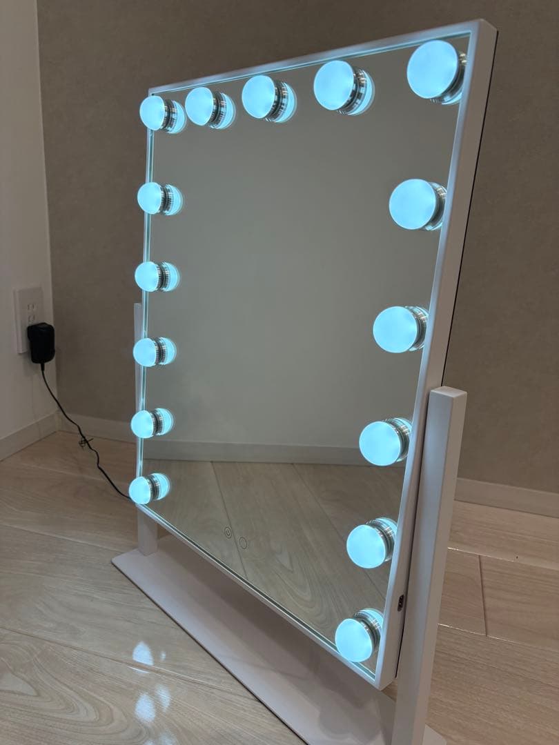 Francfranc ハリウッドミラー　Ｌサイズ　ホワイト