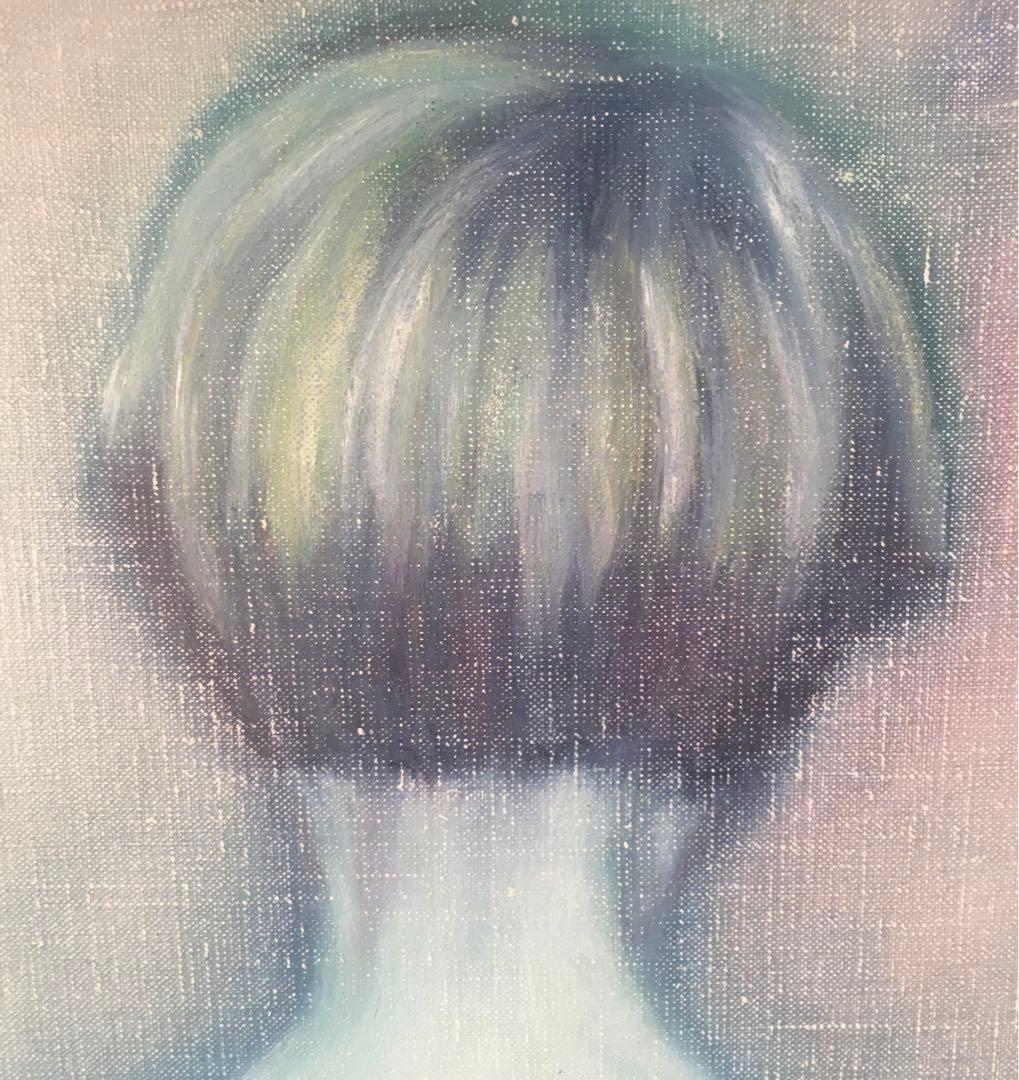 1992年 山田勇男 絵画作品 【うす青いろの羽根が生えるよ】ヤマヴィカ