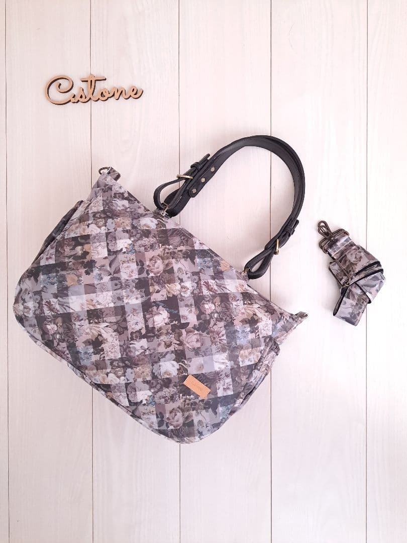 凛様　タナローンラミネート　アーカイブギンガム　グレージュ　ポケットいっぱい通勤