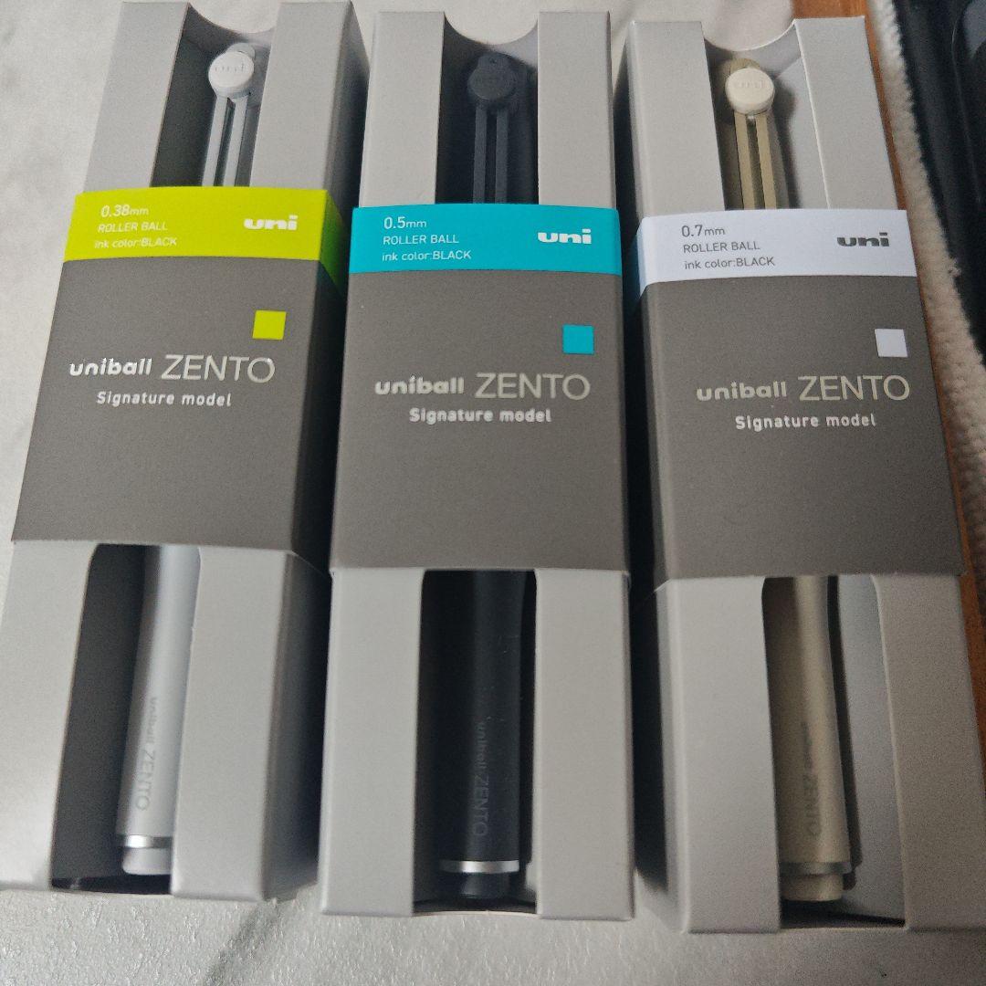uni ZENTO ボールペン 3本セット　おまけセット