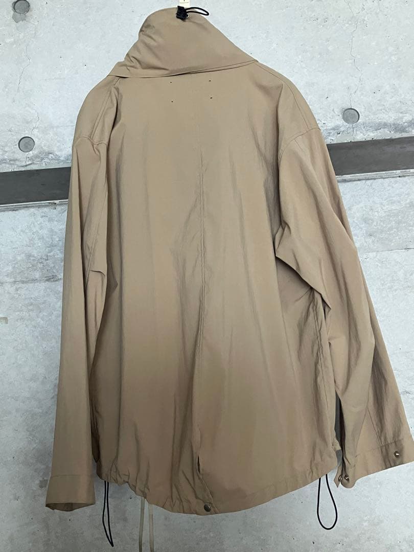 ES:Sベージュ ジップアップ モッズコート