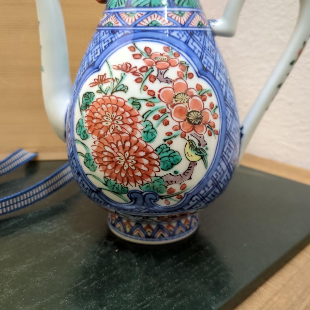 平安 和楽庵 高野昭阿弥作 盛盞瓶 犬形摘 茶道具 煎茶道具 水注 茶器 共箱