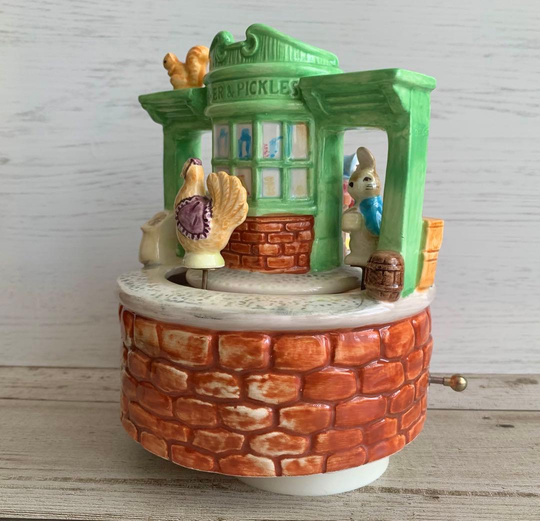 ジンジャーとピクルスのお店 二重回転オルゴール ピーターラビット