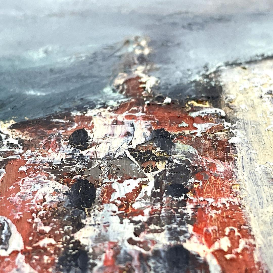 真作保証 T.HIKINO 曳野豊重『パリの街並』肉筆 油彩画 直筆サイン入り