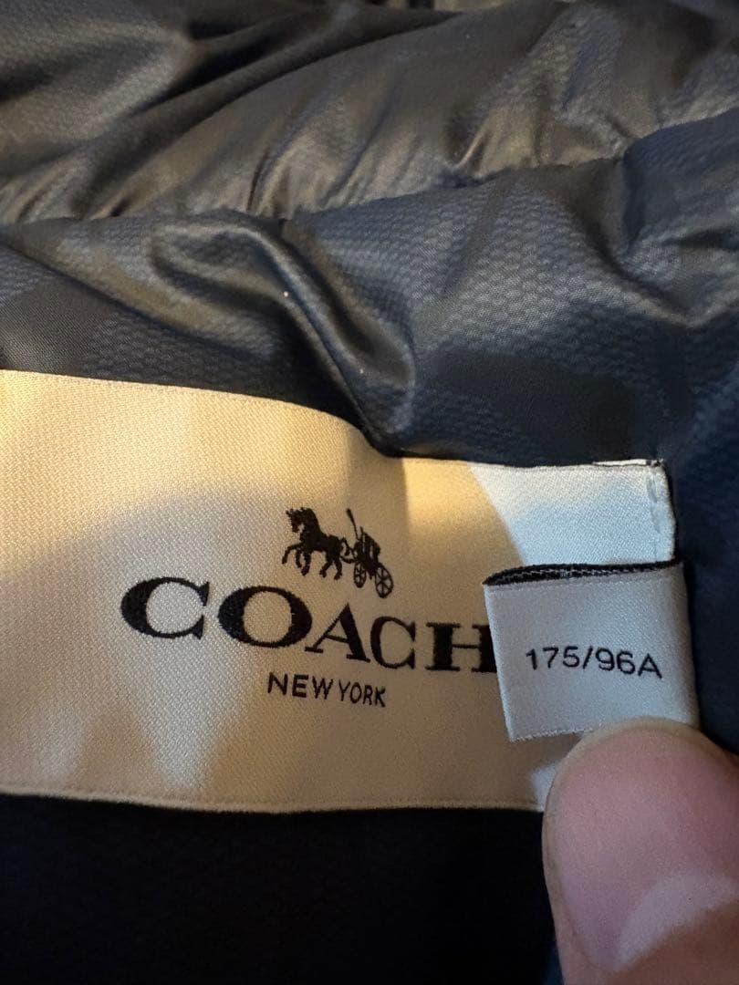 【良品】　COACH コーチ　フード付きダウンジャケット