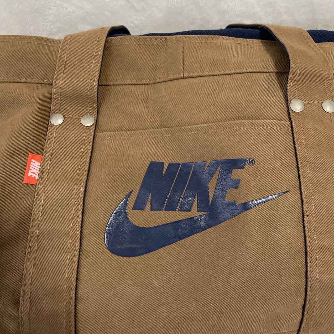 超希少⭐︎ NIKE ナイキ　ヴィンテージ　ボストンバッグ　キャンバス生地　銀タグ