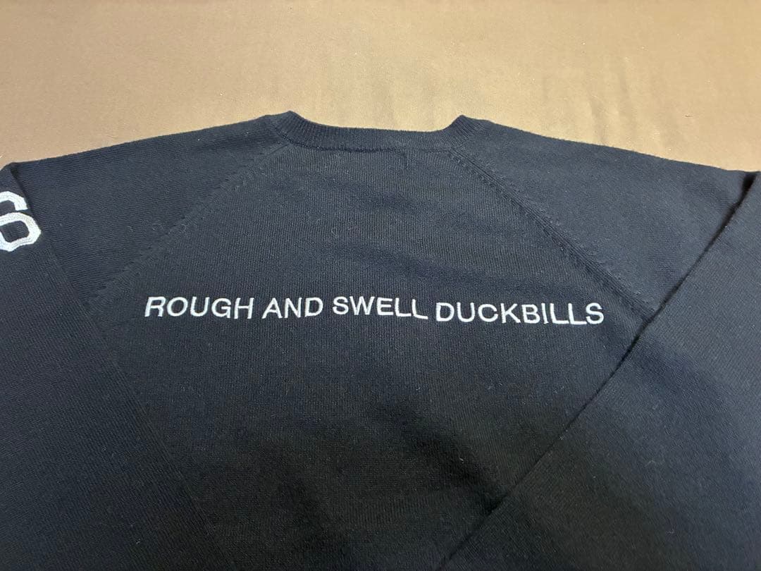 rough&swell ラフアンドスウェル Vネックセーター ブラックSサイズ