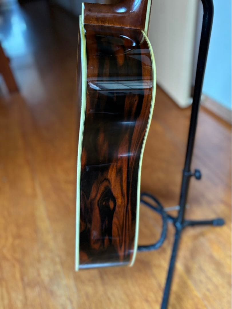 モーリスw40ジャパンヴィンテージハカランダ、ハードケース付　morrisアコギ