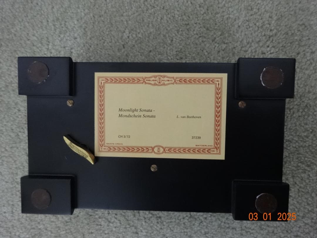 REUGE オルゴール　72弁　Moonlight Sonata（ベートーベン）