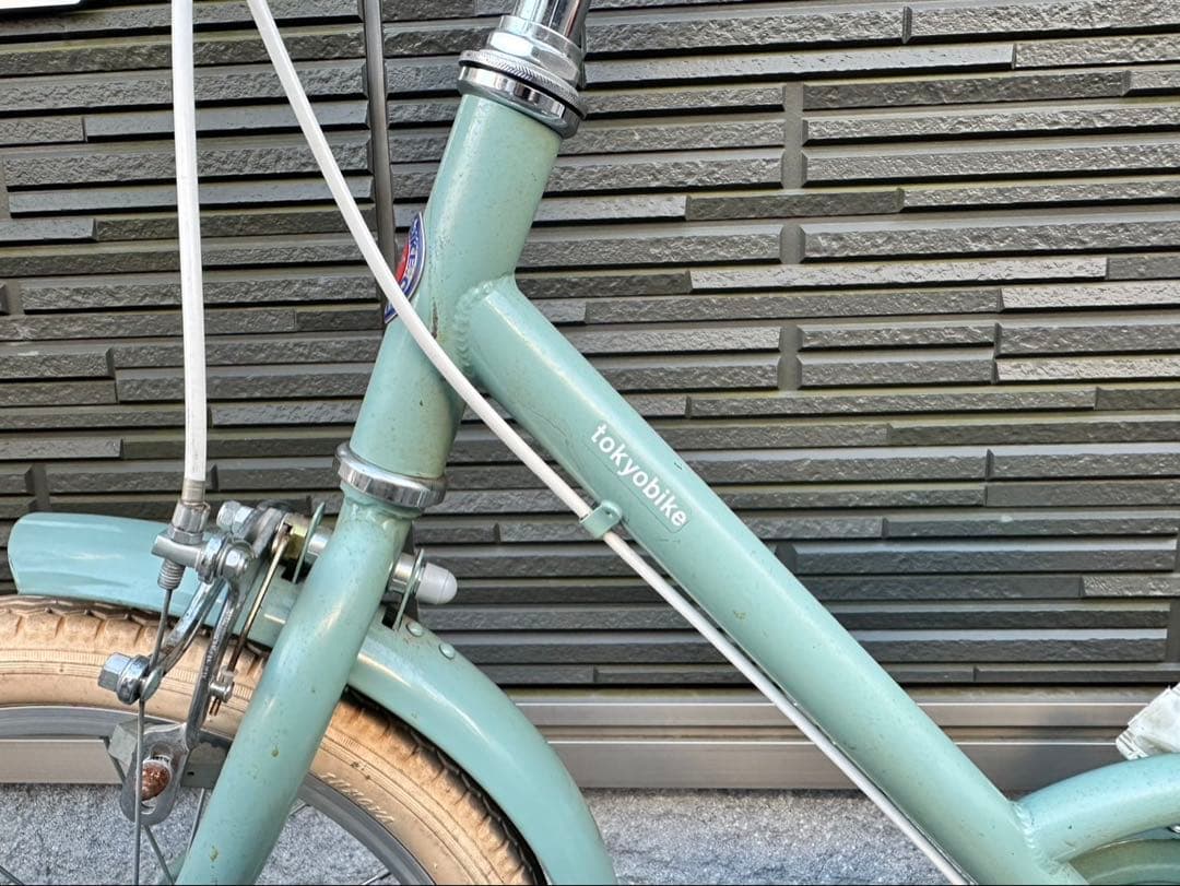 little tokyobike ブルージェイド 前カゴ&補助輪付き