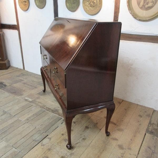 イギリス アンティーク 家具 ライティングビューロー デスク 机 6996d