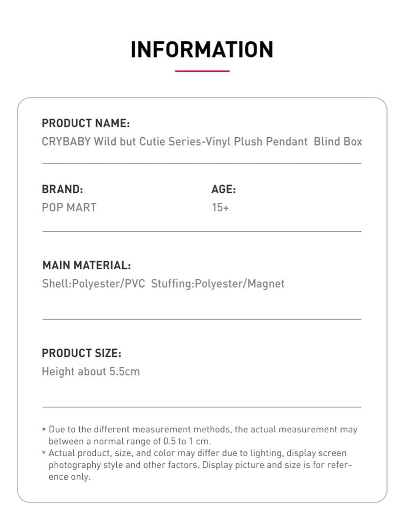 【にゃん/ᐠ. .ᐟ\ Ⳋ】　crybaby 新作ぬいぐるみアソート未開封