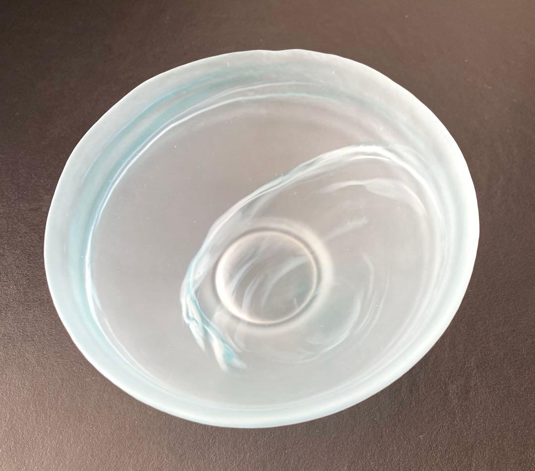 【新品】京都 宇治丸久小山園 抹茶茶碗 すりガラス 緑渦雲 青渦雲 2個セット