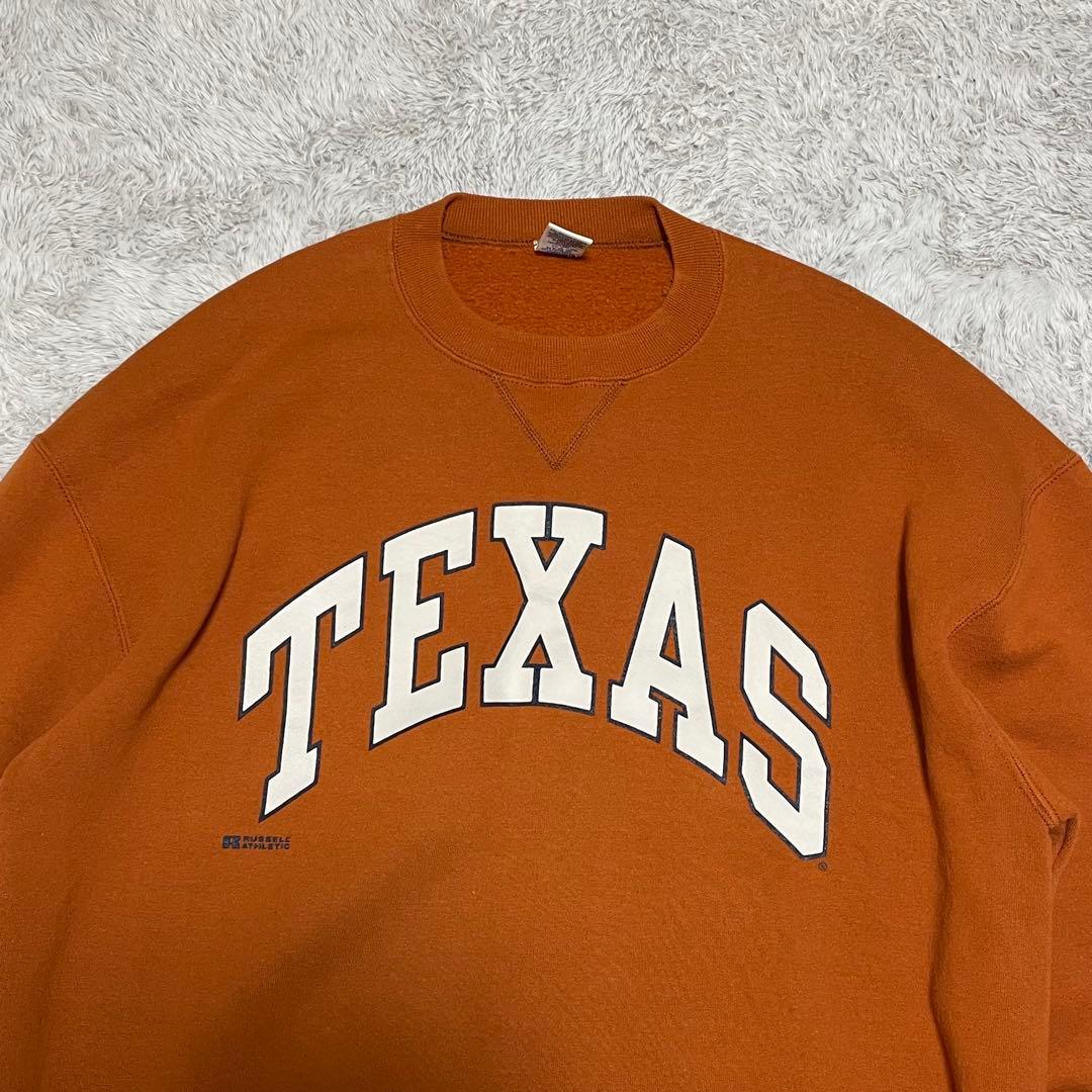ラッセルアスレチック　スウェット　90s USA製 TEXAS アーチロゴ　XL