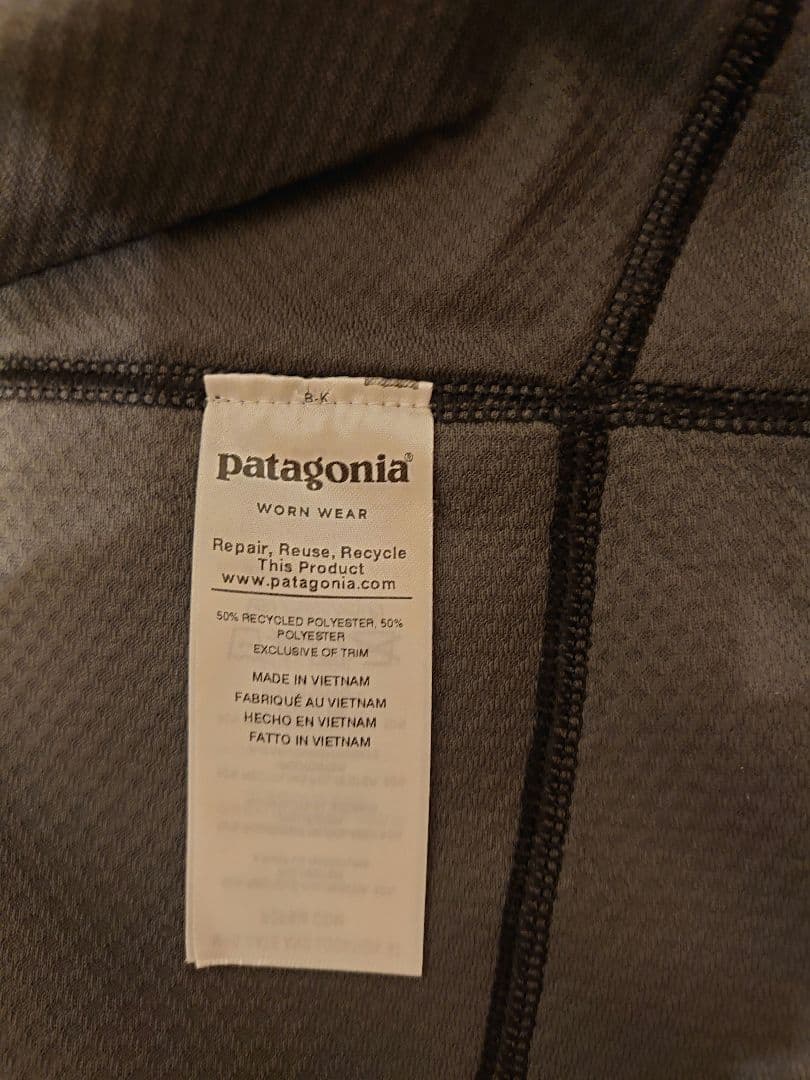 Patagonia フリース ベスト 黒　レトロX