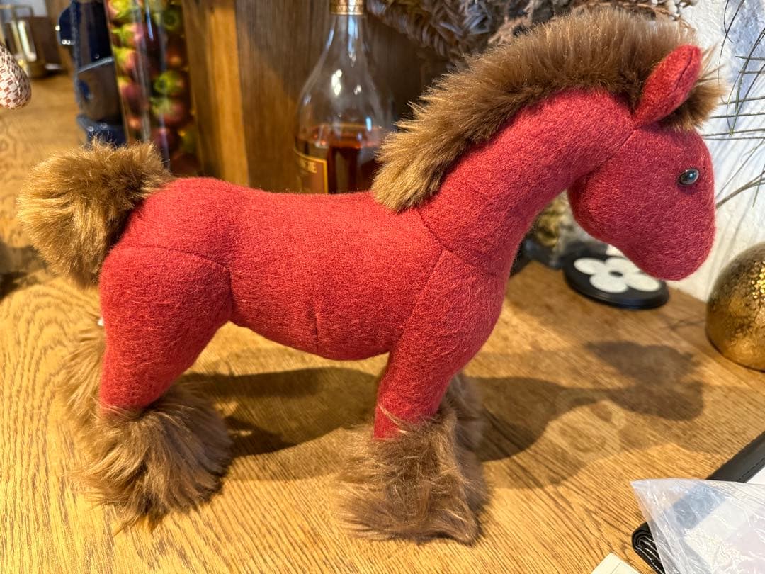 エルメス　エルミー　ぬいぐるみ　ワインレッド