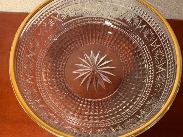 茶道具　義山　平水指　金彩　切子