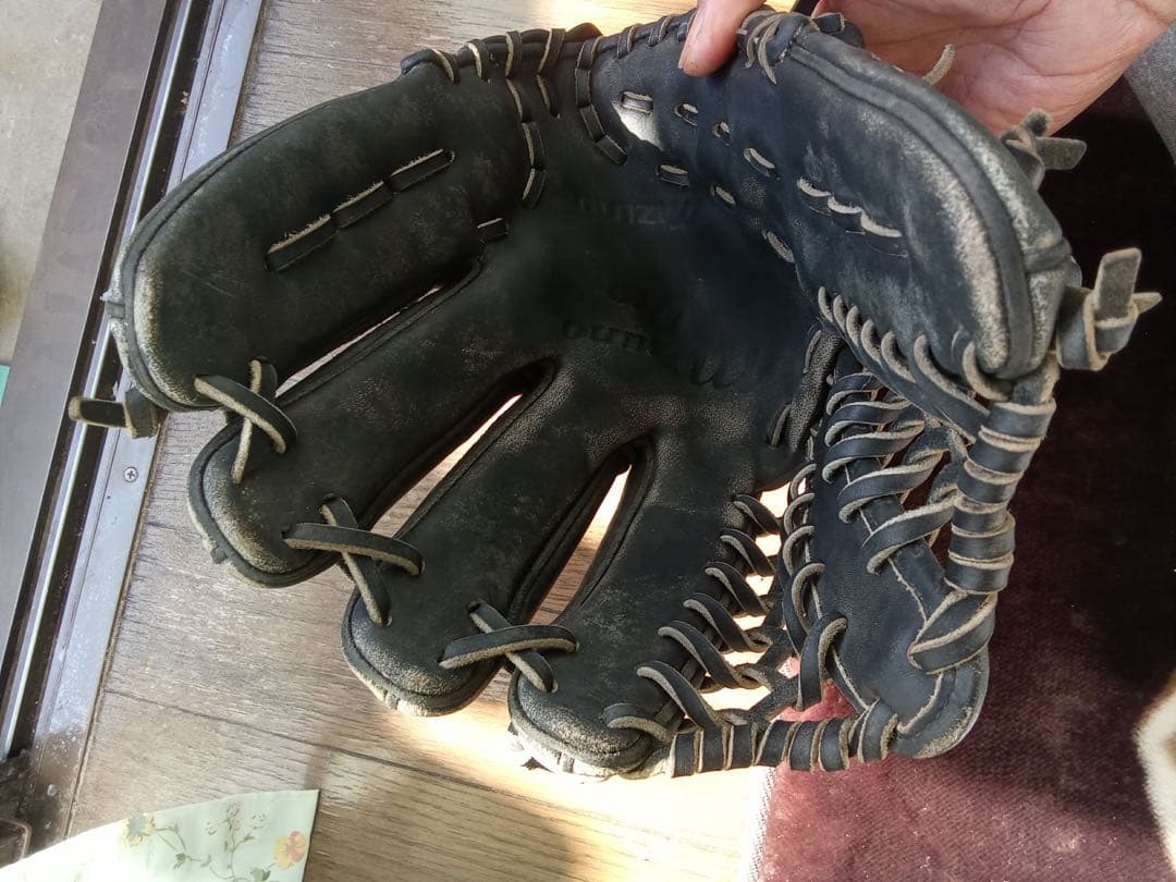 【人気】ミズノプロ オーダー 外野手用グローブ 黒 イチローモデル系