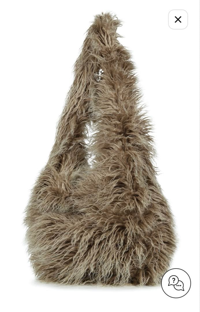 【FILTH】HAIRY FUR SHOULDER BAG / BEI